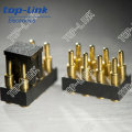 8 Pin Double Row Spring Loaded Pogo Pins with Cap for SMT Sucker